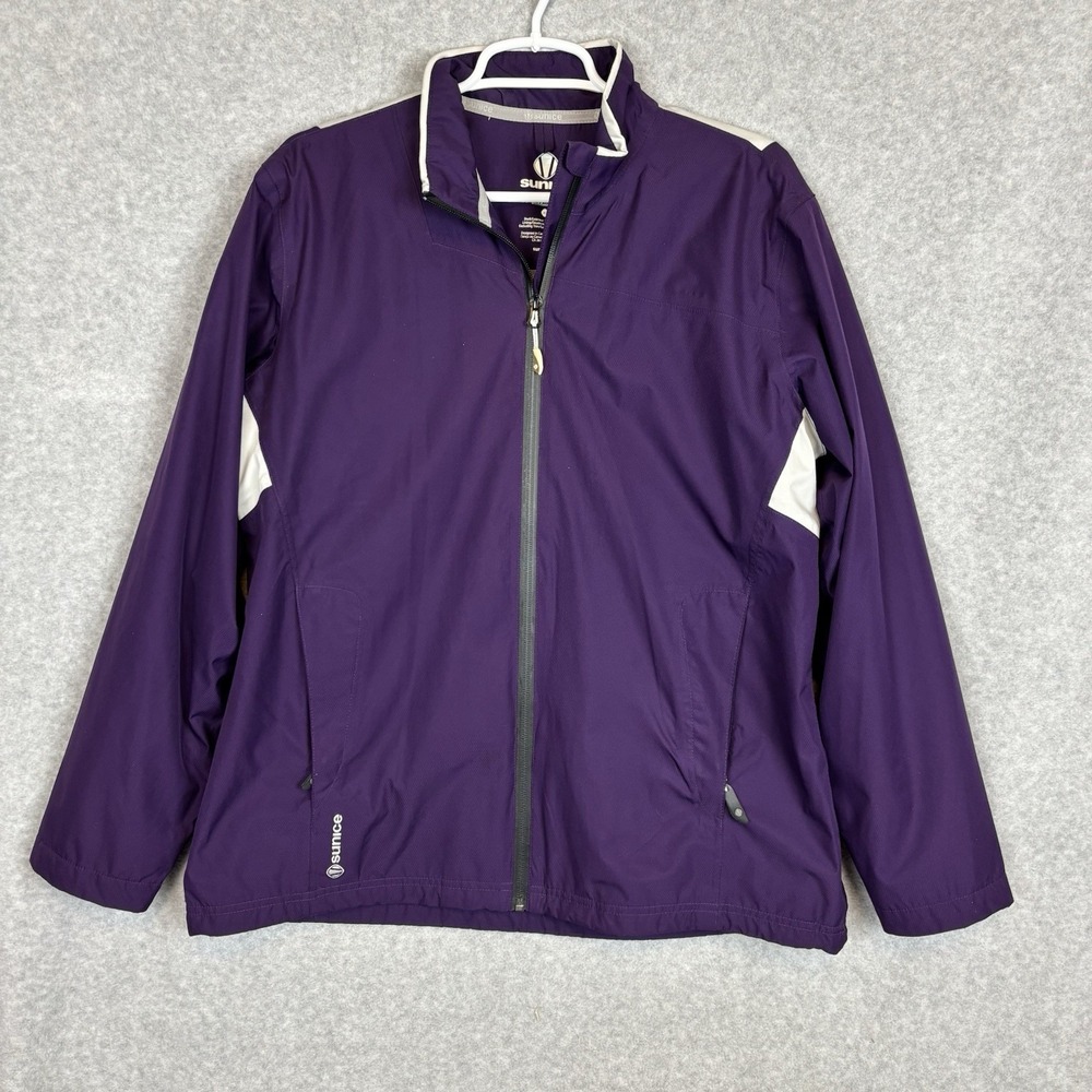 Sunice Jacket Womens Size Extra Large Purple Typhoon Rain Coat Golfing Outdoors